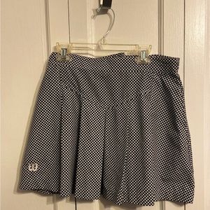 wilson tennis skirt, black and white check tennis skirt, size 8
